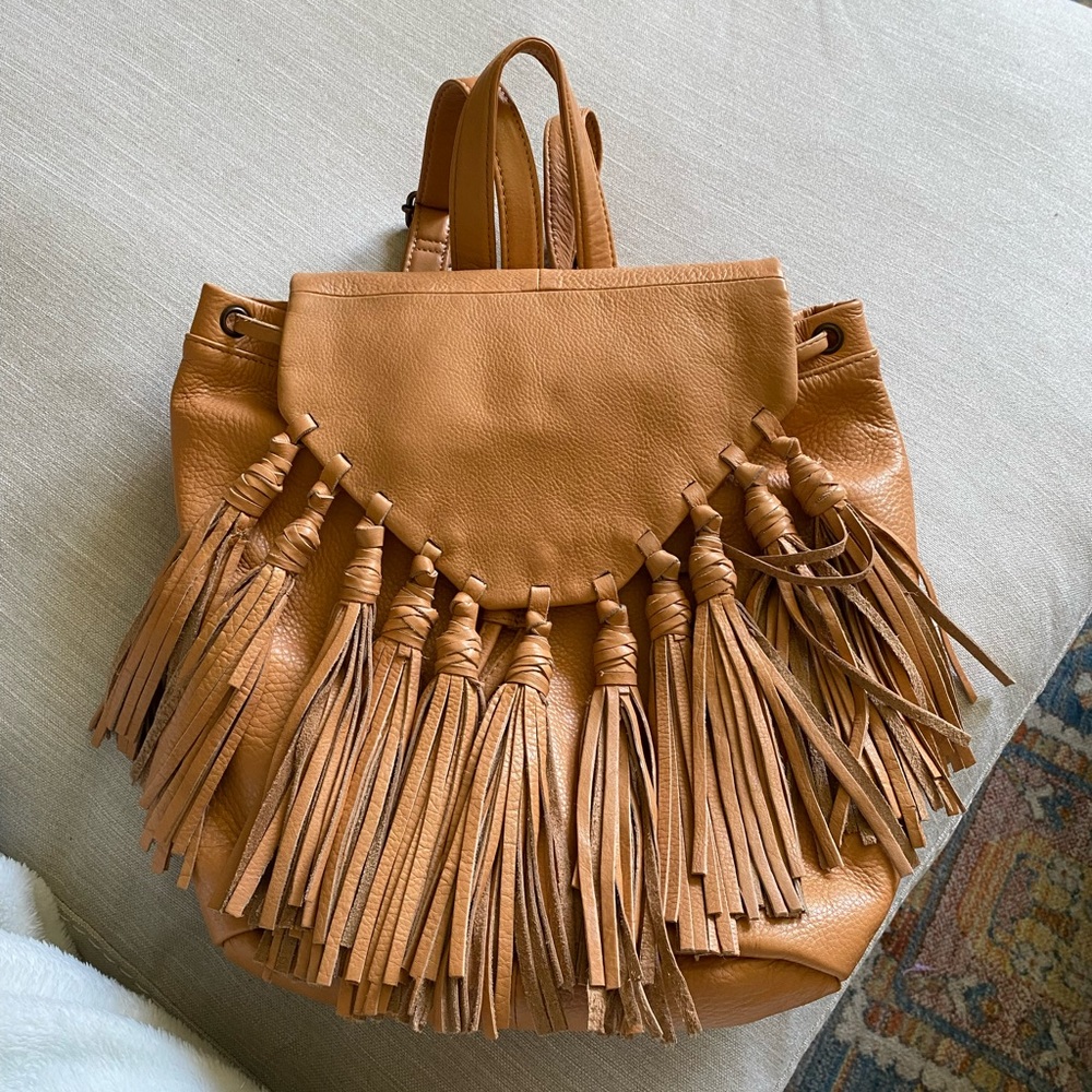 Beautiful leather backpack- Never used.